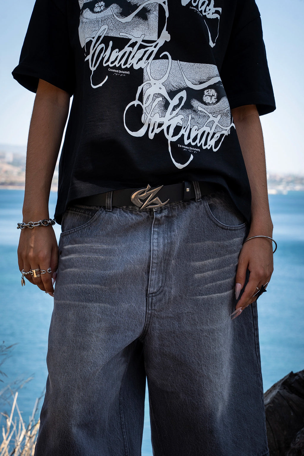 CYNIQUE LEATHER BELT