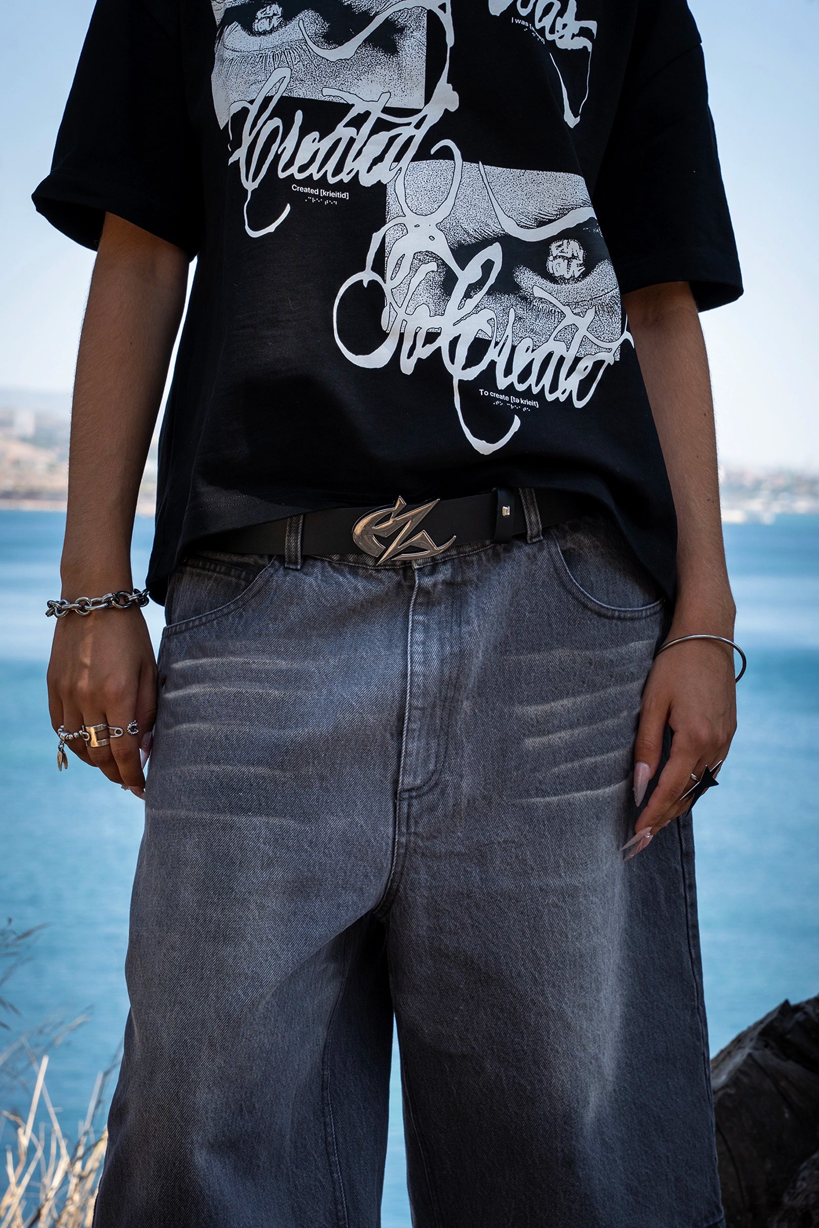 CYNIQUE LEATHER BELT